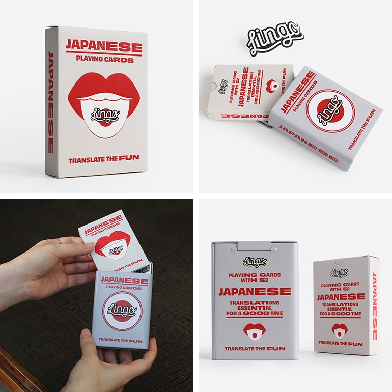 【取扱い終了/セール】Lingo リンゴ｜Lingo Playing Cards　Japanese wayfarer tin トランプ