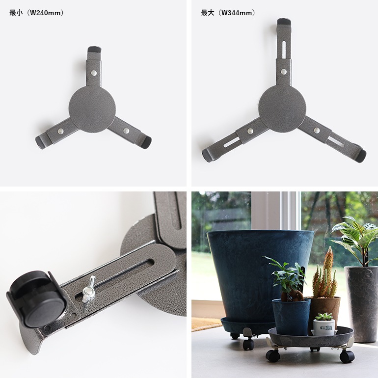 amabro アマブロ｜IRON PLANTER STAND キャスター付きのプランタースタンド