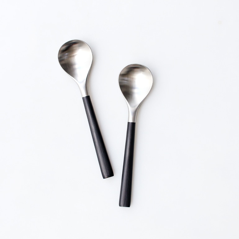 柳宗理 ヤナギ ソウリ｜黒柄カトラリー ティースプーン