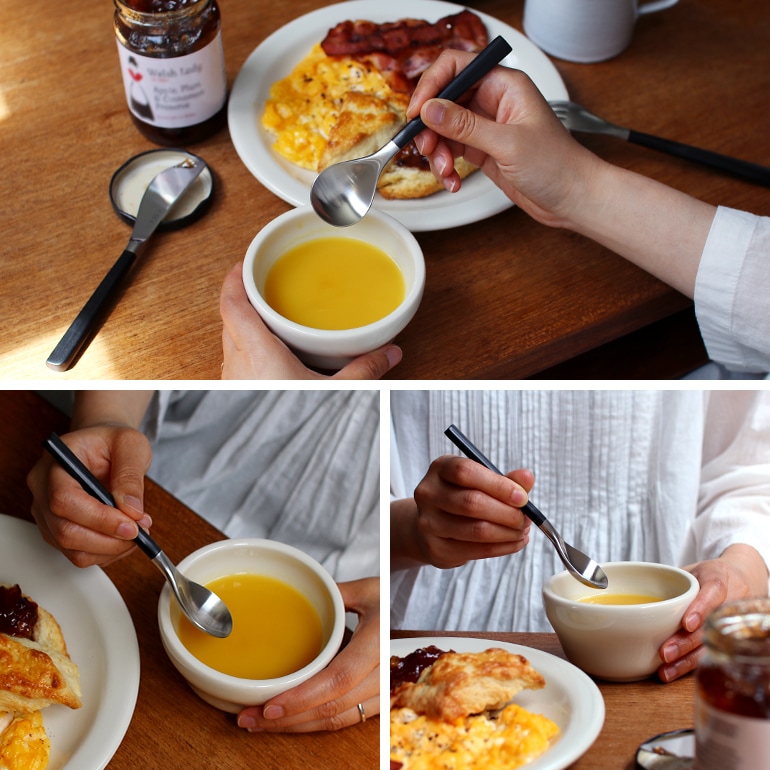 柳宗理 ヤナギ ソウリ｜黒柄カトラリー ティースプーン