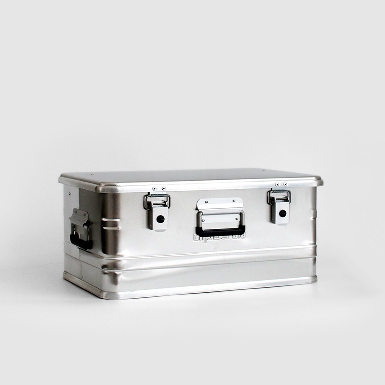 ALPOS アルポス｜ALUMINUM CONTAINER WITH LID (Silver) S 47L