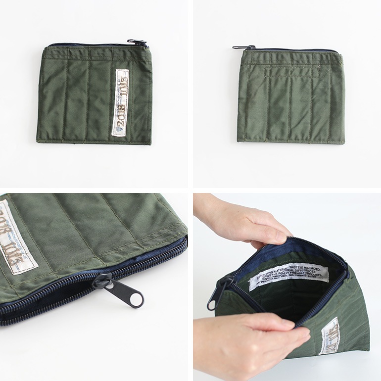 PUEBCO プエブコ｜VINTAGE BRAKE PARACHUTE QUILTED POUCH