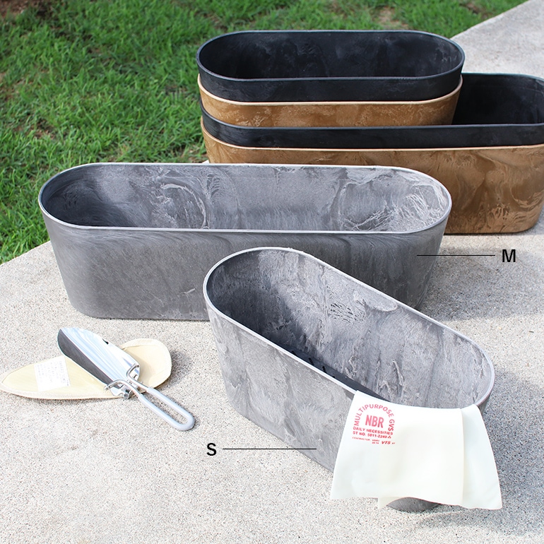 amabro アマブロ｜ART STONE CONTAINER ROUND(M)