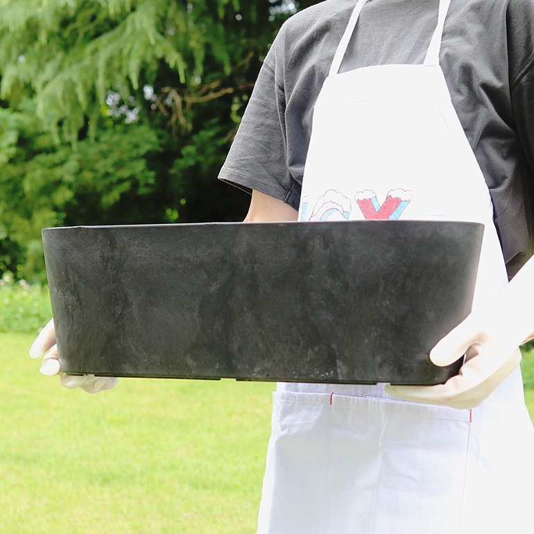 amabro アマブロ｜ART STONE CONTAINER ROUND(M)