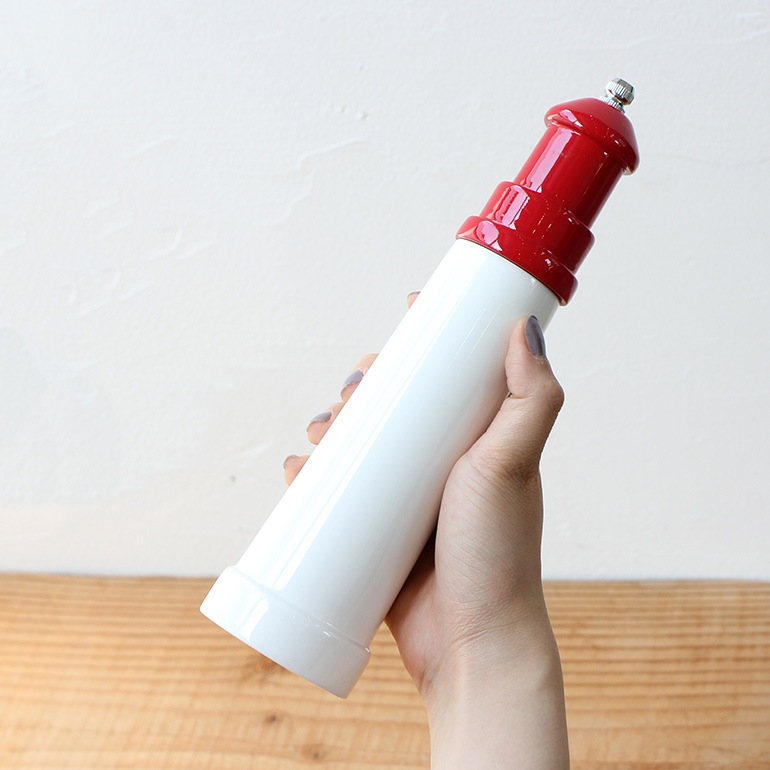 PUEBCO プエブコ｜Lighthouse Shaped Salt & Pepper Mill / 9”Red