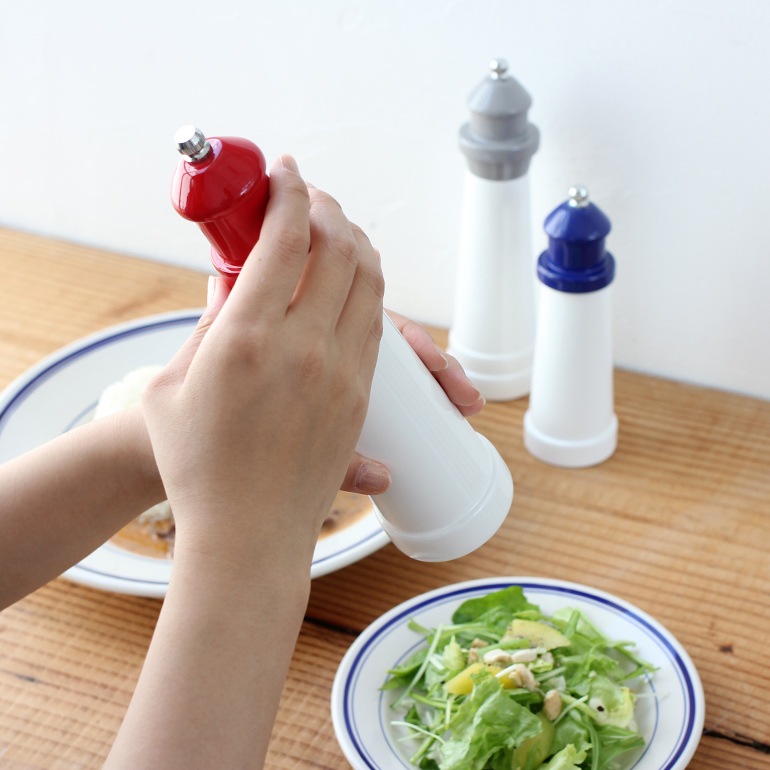 PUEBCO プエブコ｜Lighthouse Shaped Salt & Pepper Mill / 9”Red