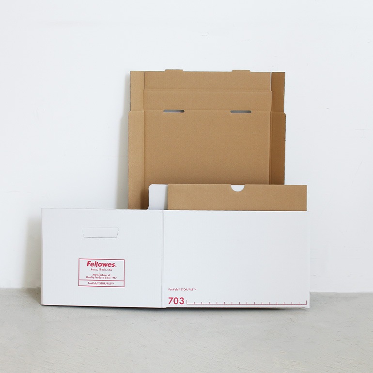 Fellowes フェローズ｜BANKERS BOX 703sボックス 3個1パック（レッド）