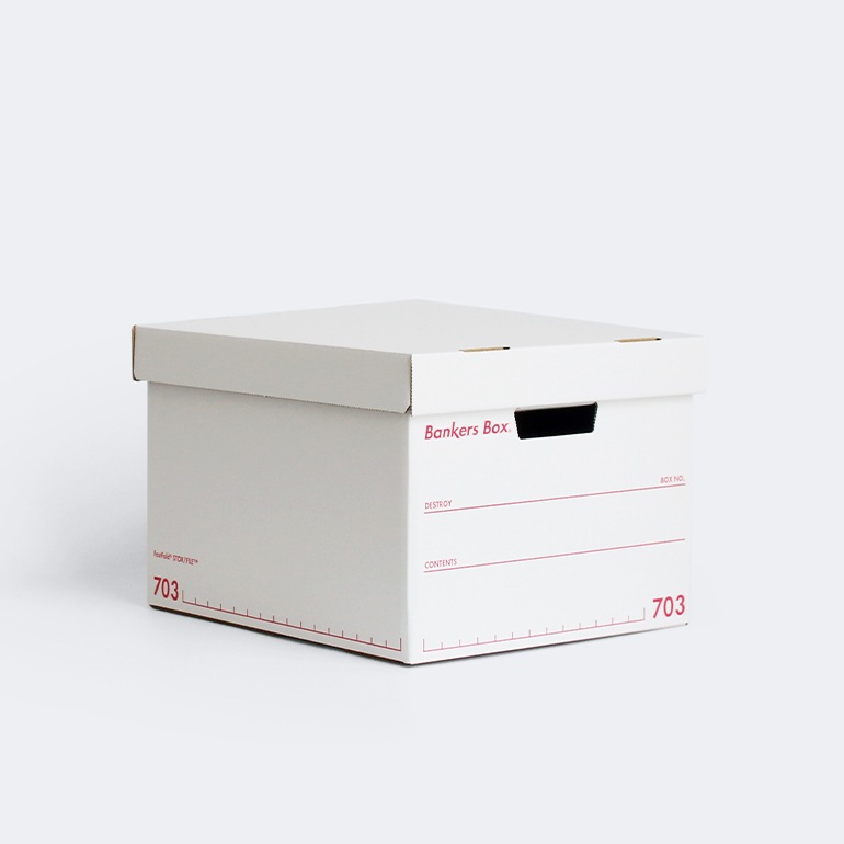 Fellowes フェローズ｜BANKERS BOX 703sボックス 3個1パック（レッド）