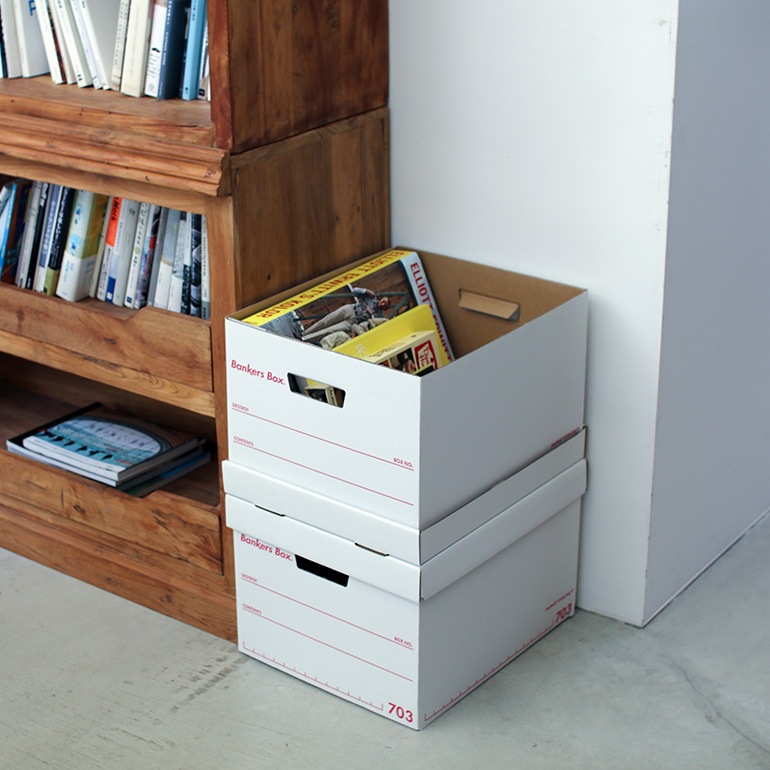 Fellowes フェローズ｜BANKERS BOX 703sボックス 3個1パック（レッド）