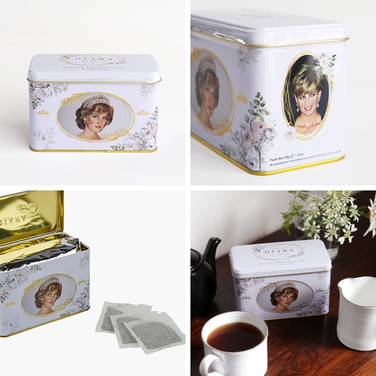 NEW ENGLISH TEA ニューイングリッシュティ｜ロイヤルプリンセス ダイアナ　イングリッシュブレックファースト ティー缶(40pcs)