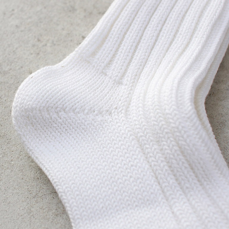 decka quality socks デカクォリティソックス｜CASED HEAVY WEIGHT PLAIN SOCKS エクリュ
