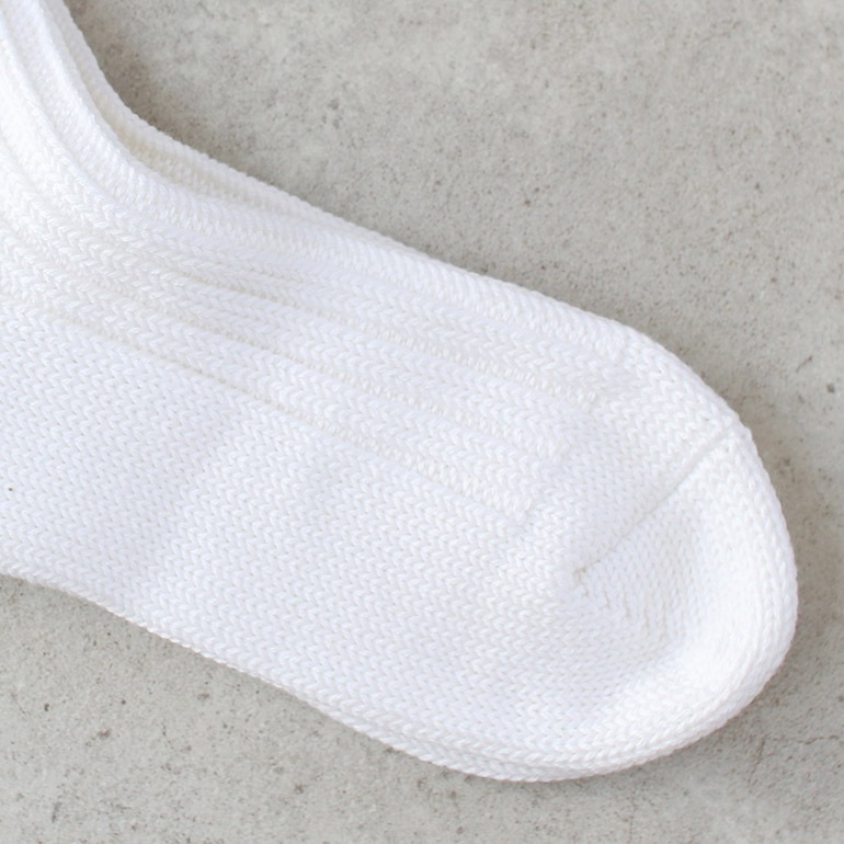 decka quality socks デカクォリティソックス｜CASED HEAVY WEIGHT PLAIN SOCKS エクリュ