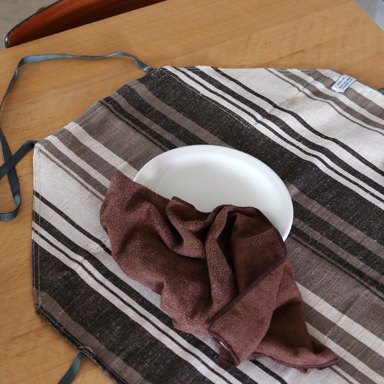 【取扱い終了/セール】PUEBCO プエブコ｜COTTON JUTE STRIPE APRON