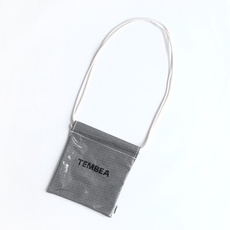 TEMBEA テンベア｜巾着 POCHETTE (PVC) GINGHAM SMALL BLACK 通販｜DUPON35