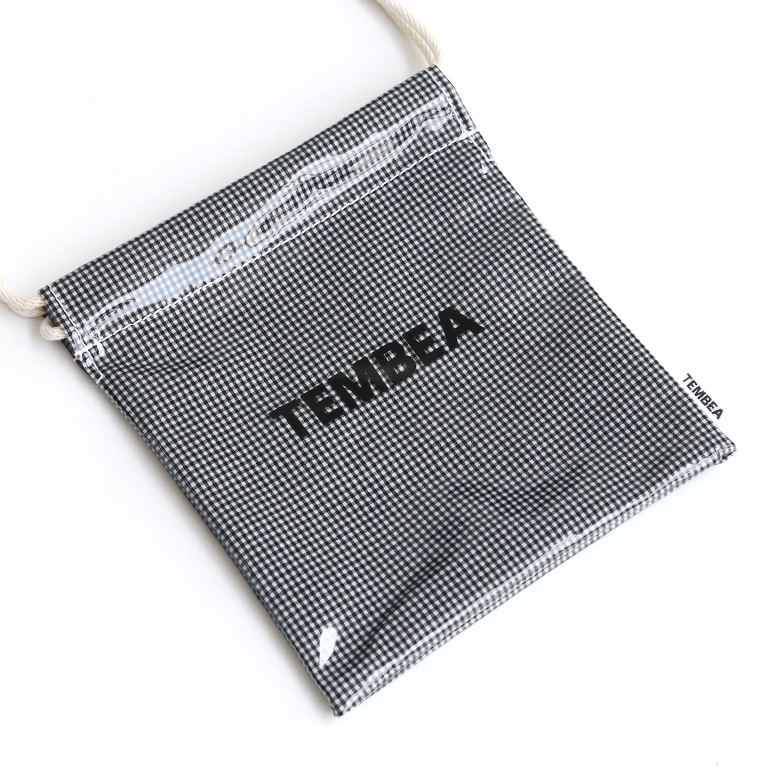 TEMBEA テンベア｜巾着 POCHETTE (PVC) GINGHAM SMALL BLACK 通販｜DUPON35