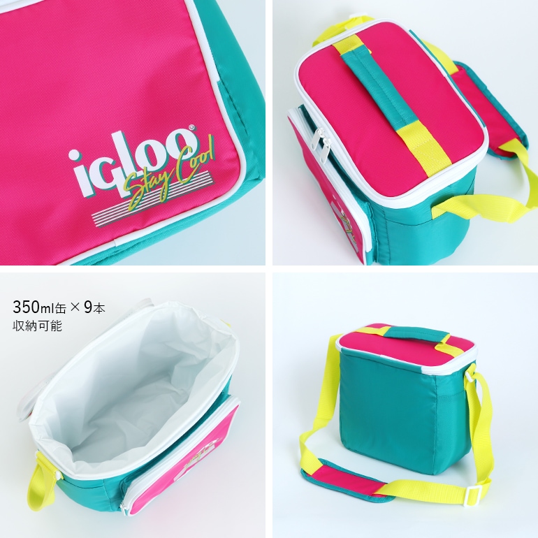 IGLOO イグルー｜RETRO スクエアランチバッグ【JADE】 (クーラーバッグ)