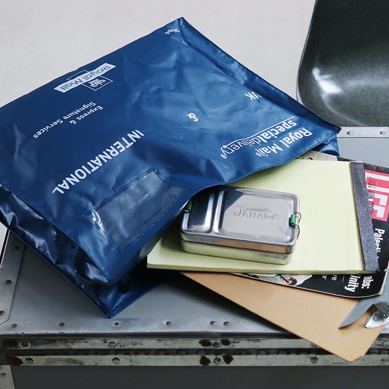 デッドストック イギリス ROYAL MAIL スペシャルデリバリー バッグ ブルー