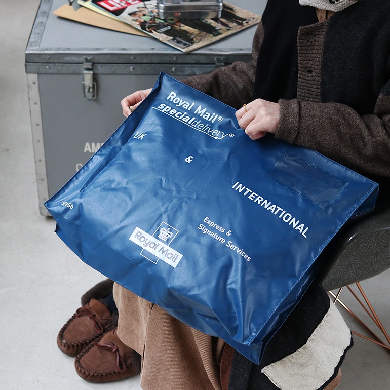 デッドストック イギリス ROYAL MAIL スペシャルデリバリー バッグ ブルー