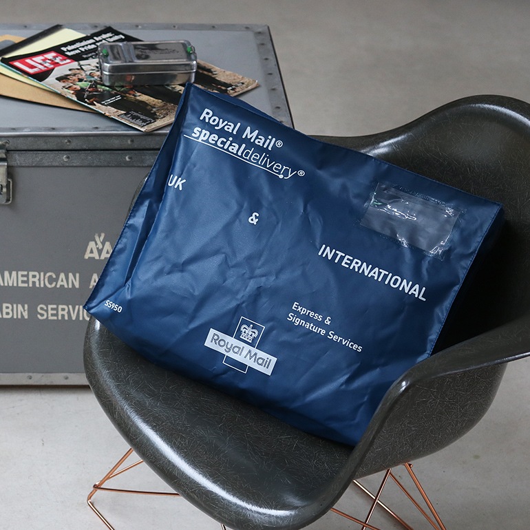 デッドストック イギリス ROYAL MAIL スペシャルデリバリー バッグ ブルー