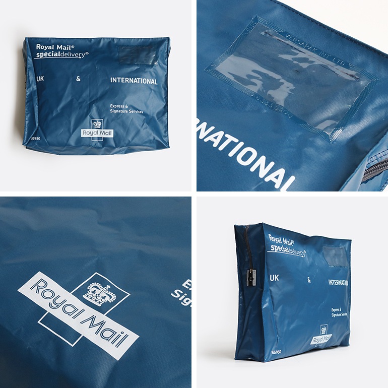 デッドストック イギリス ROYAL MAIL スペシャルデリバリー バッグ ブルー