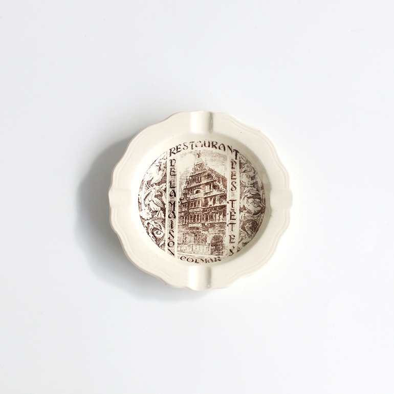 VINTAGE｜フランスのアッシュトレイ Restaurant - La Maison des Tetes Colmar