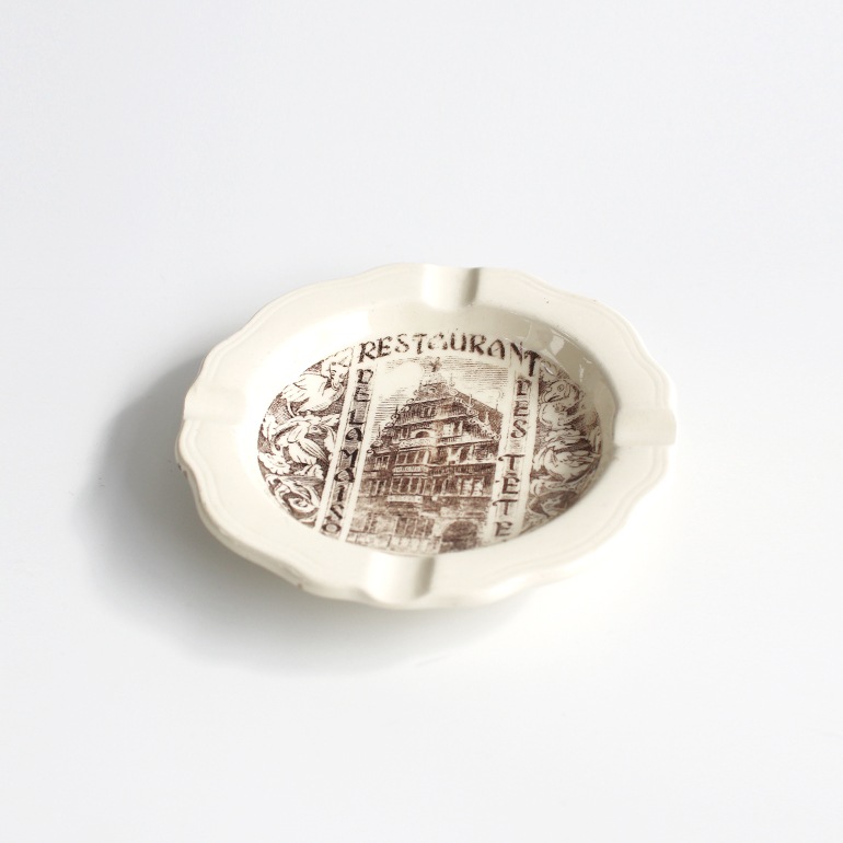 VINTAGE｜フランスのアッシュトレイ Restaurant - La Maison des Tetes Colmar