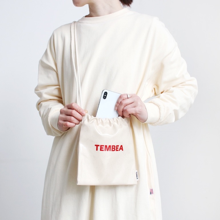 TEMBEA テンベア｜巾着 POCHETTE (PVC)　GINGHAM RED