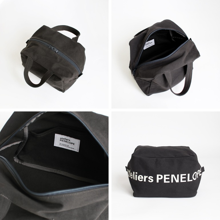 新品未使用★ateliers PENELOPE チャコールネイビー ギャルソン ateliers PENELOPE アトリエペネロープ｜#8 APボストン(S) チャコール