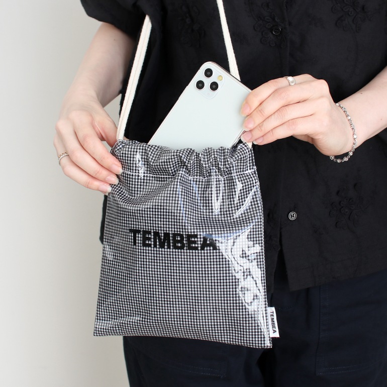 TEMBEA テンベア｜巾着 POCHETTE (PVC)　LT-OLIVE