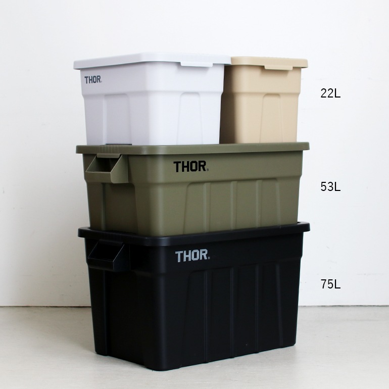 THOR ソー｜Large Totes With Lid DC 75L