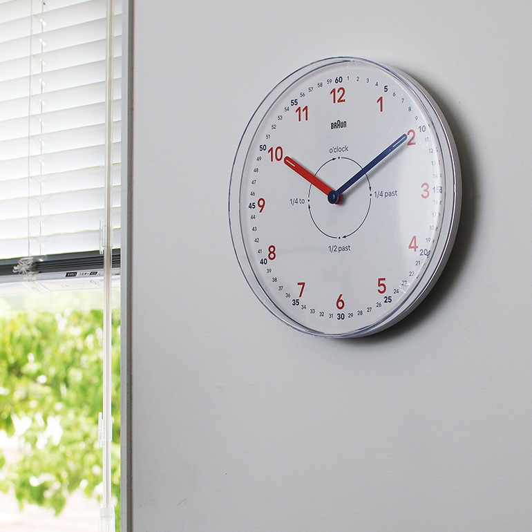 BRAUN ブラウン｜Time Teacher／Wall Clock BC26TW
