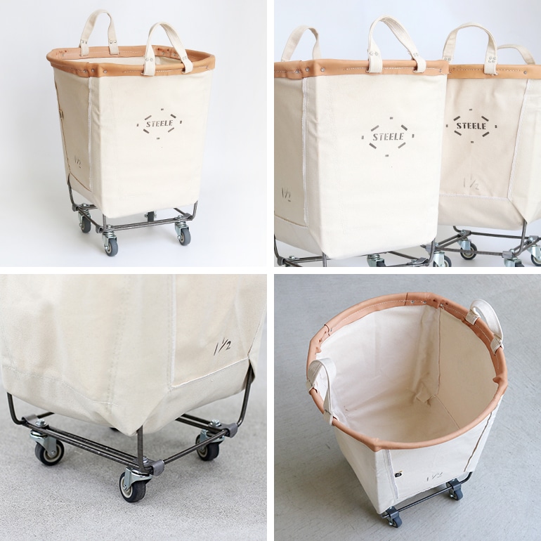 STEELE CANVAS BASKET スチールキャンバスバスケット｜ROUND CASTER