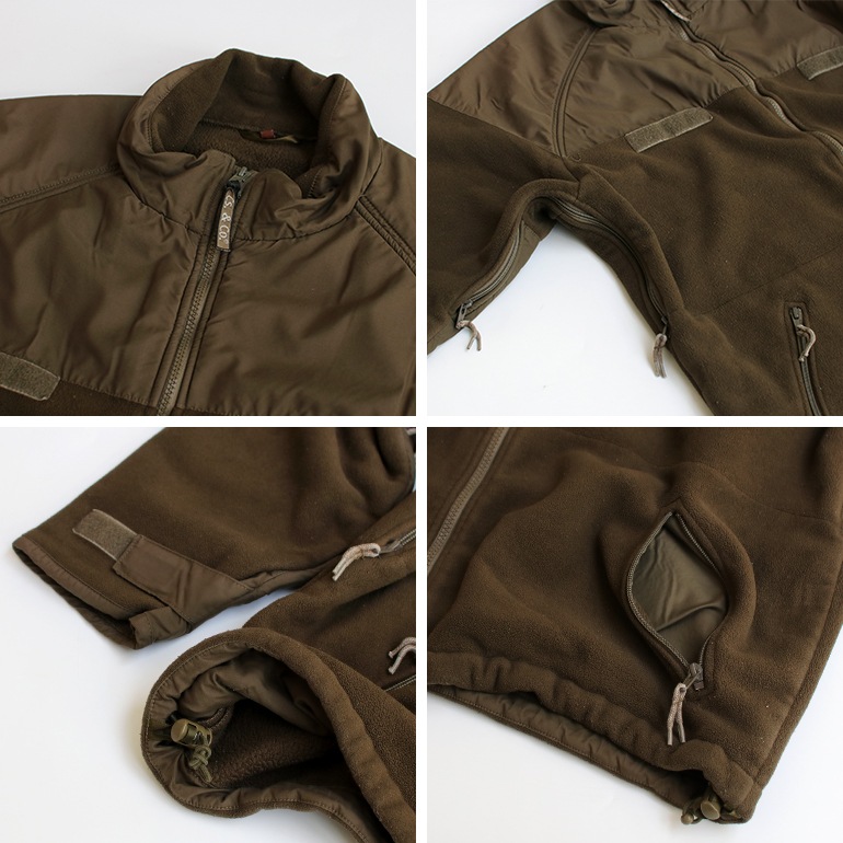 USED ハンガリー軍 フリースジャケット ブラウン