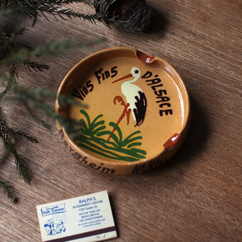 VINTAGE｜フランスのアッシュトレイ Vins fins D'alsace