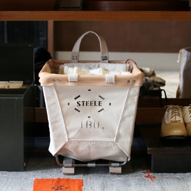 超希少　steele canvas basket バスケット STEELE CANVAS BASKET スチールキャンバスバスケット｜SQUARE