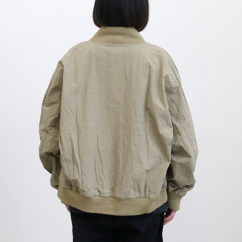 maillot マイヨ｜Cotton hemp cloth flight jacket【全2色】