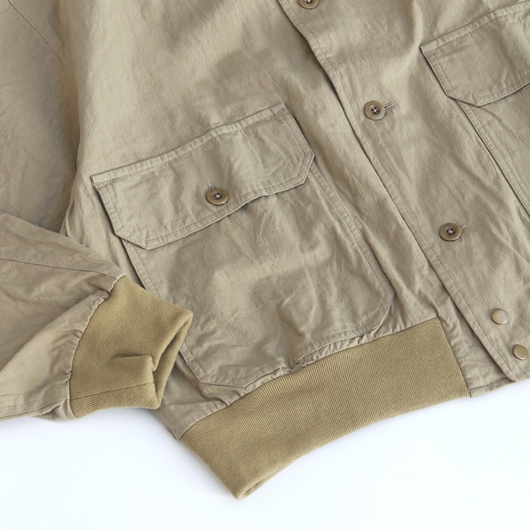 maillot マイヨ｜Cotton hemp cloth flight jacket【全2色】