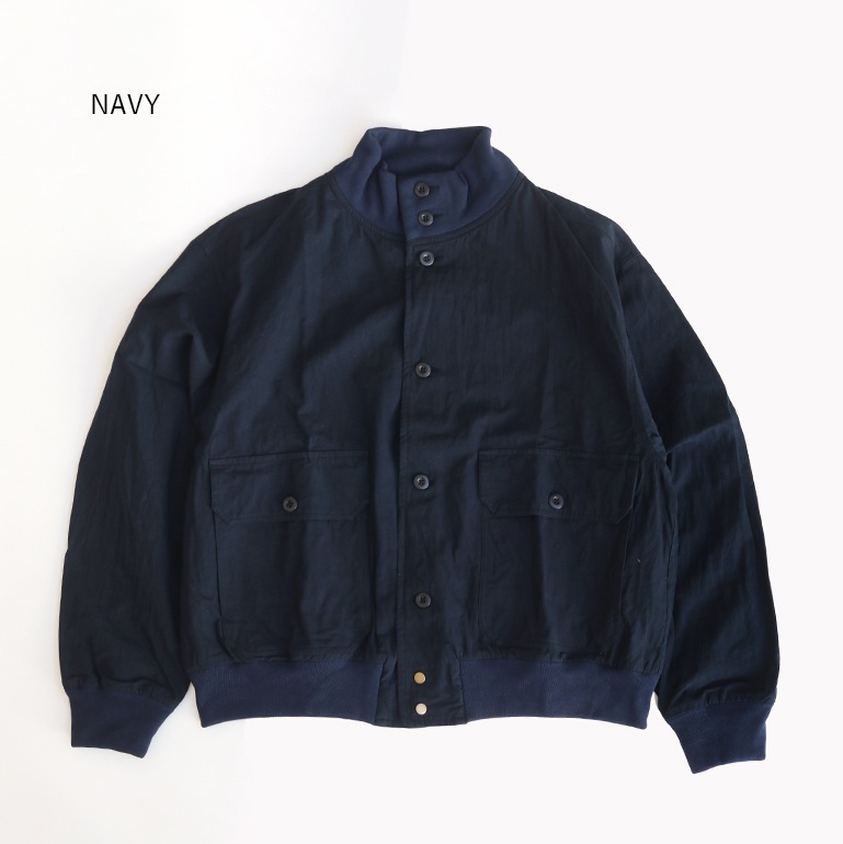 maillot マイヨ｜Cotton hemp cloth flight jacket【全2色】