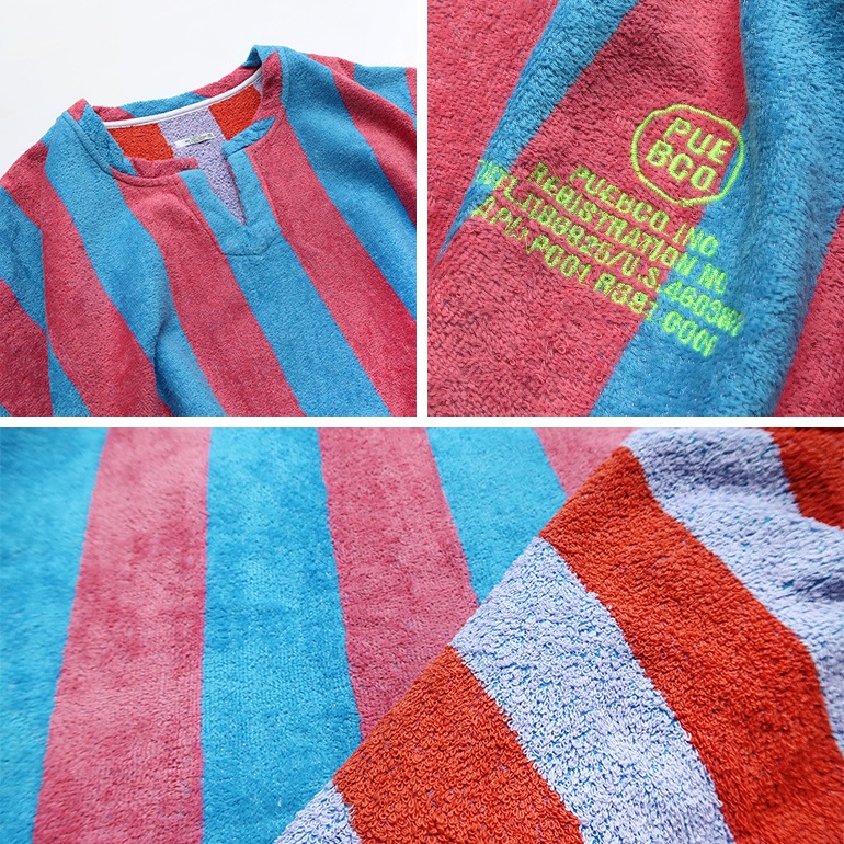 PUEBCO プエブコ｜POOL OVER TEE【Blue×Red】
