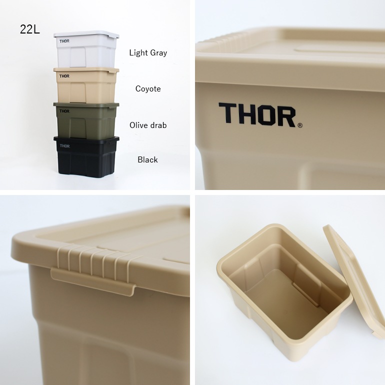 THOR ソー｜Large Totes With Lid DC 22L