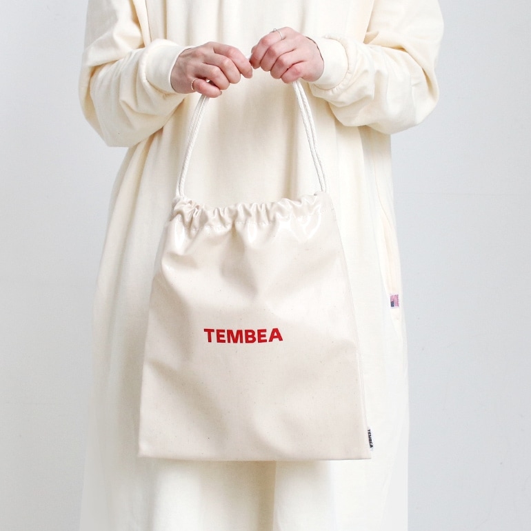 TEMBEA テンベア｜巾着 (PVC)　GINGHAM RED