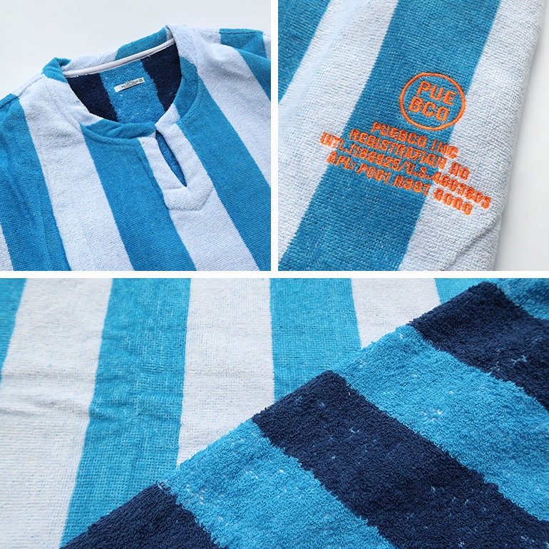 PUEBCO プエブコ｜POOL OVER TEE【Blue×White】
