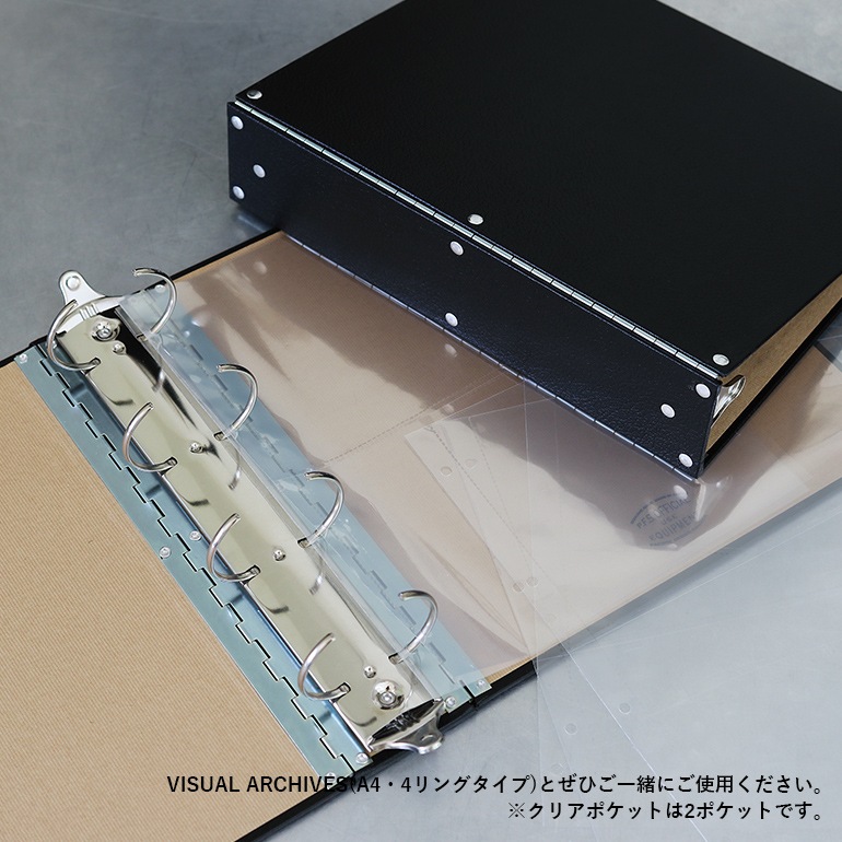 PACIFIC FURNITURE SERVICE パシフィックファニチャーサービス｜P.F.S. 4 POCKET REFILLS クリアポケットリフィル （10枚入り）