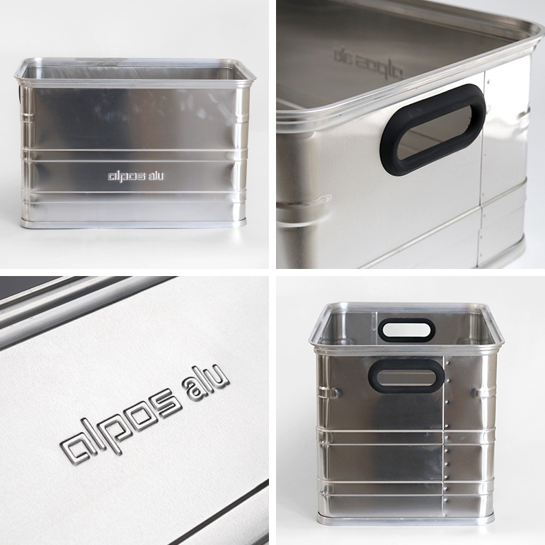 ALPOS アルポス｜ALUMINUM CONTAINER OPEN TOP (Silver) L 67L