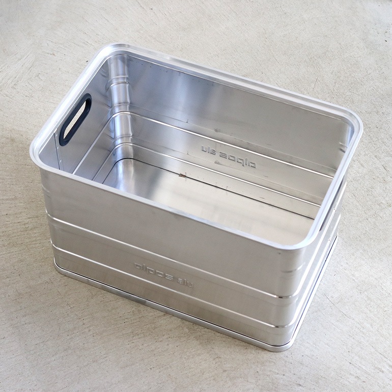 ALPOS アルポス｜ALUMINUM CONTAINER OPEN TOP (Silver) L 67L