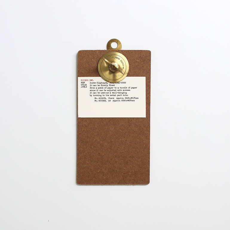 PUEBCO プエブコ｜SCREW CLIPBOARD Check
