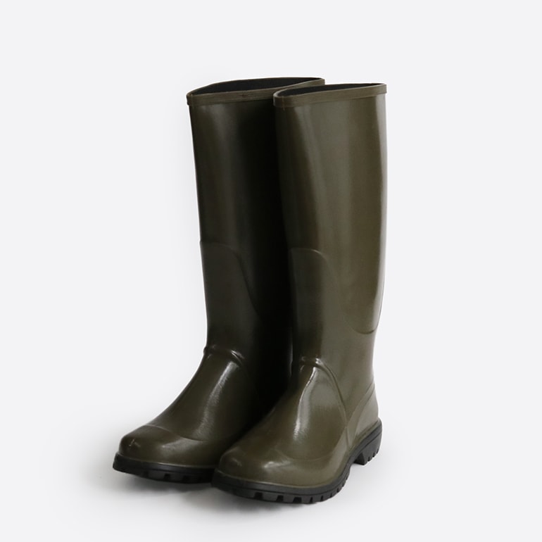 イタリア海軍 ラバーブーツ オリーブ デッドストック