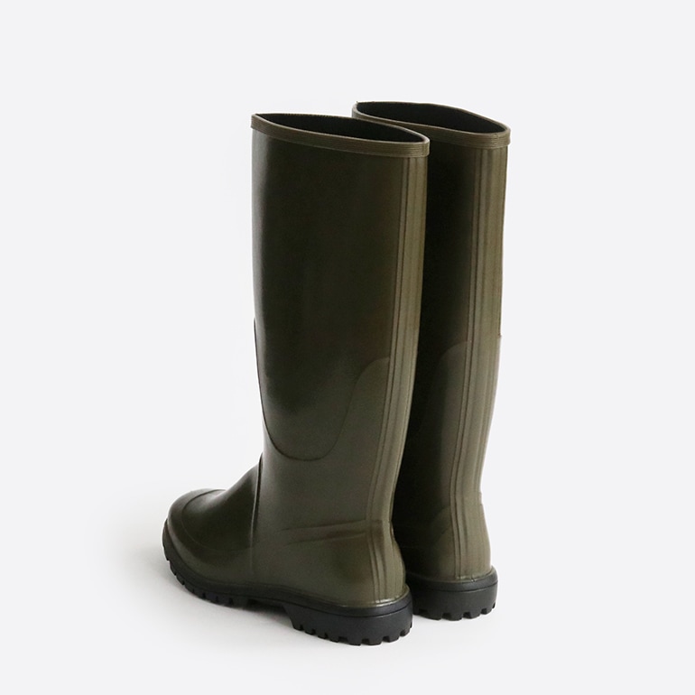 イタリア海軍 ラバーブーツ オリーブ デッドストック