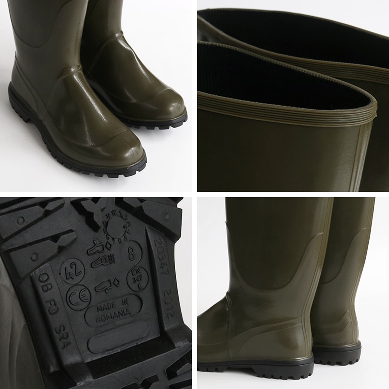 イタリア海軍 ラバーブーツ オリーブ デッドストック