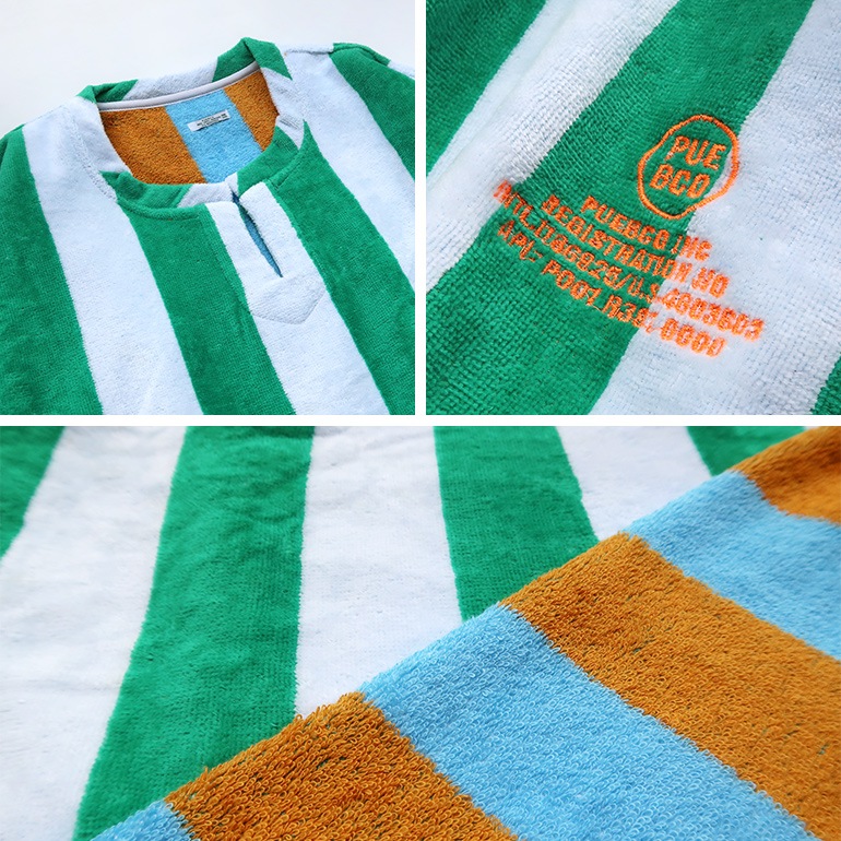PUEBCO プエブコ｜POOL OVER TEE【Green×White】